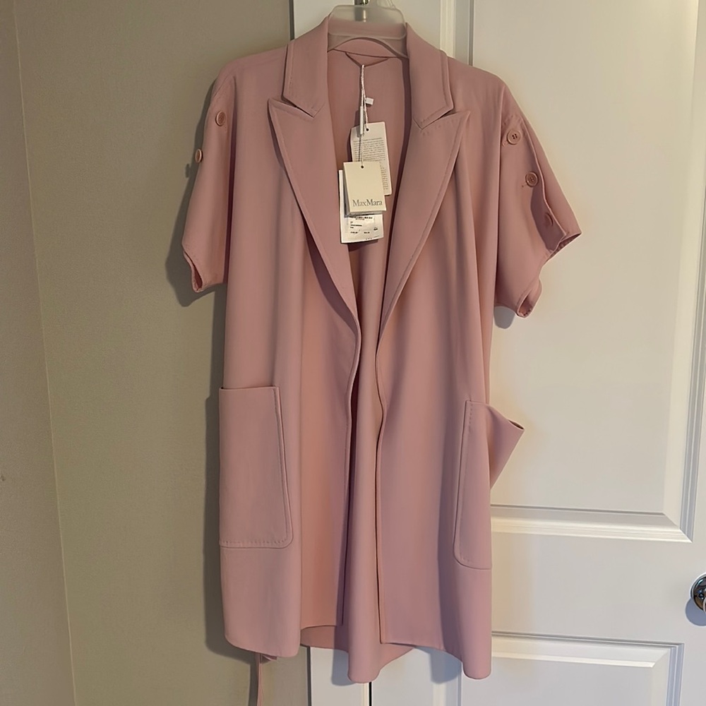 Max Mara Light Pink Jacket Cestino Size 6 New with tags